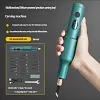 Small Fully Automatic Chisel Woodworker Bonsai Root Carving Lithium Battery Handheld Carving Machine Set