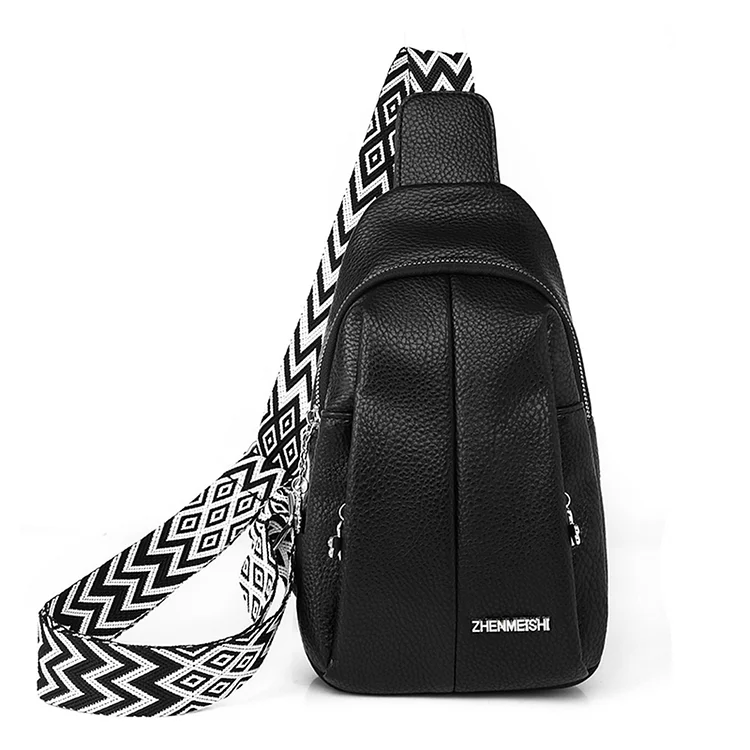 Unisex Belt Bag Multifunctional Stylish for Travel Shopping Party (Black)
