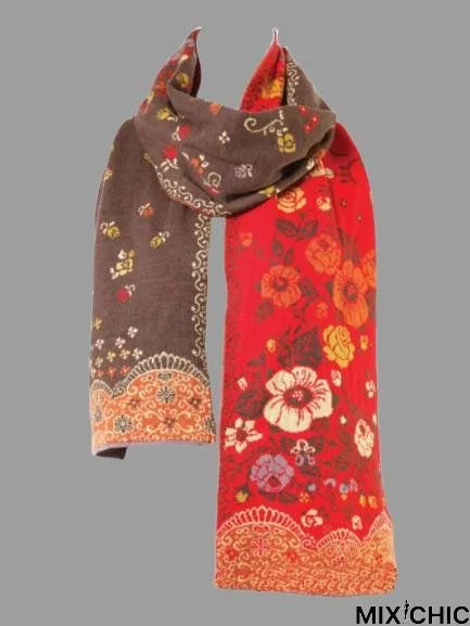 Floral Cotton-blend Scarves