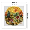 Paper Quilling Wooden House-14CT Stamped Cross Stitch 40*40cm/15.75*15.75in tapestrymarket