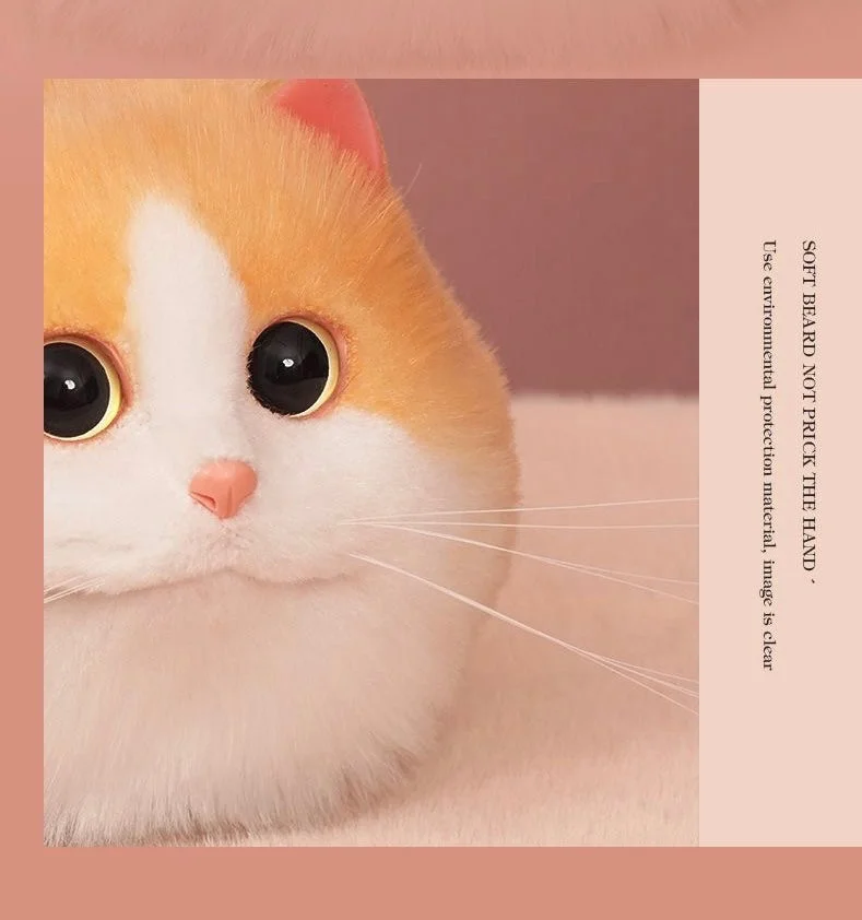 Fluffy Orange Cat Bag Cat Purse