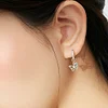 Dazzling Butterfly Hoop Earrings 925 Sterling Silver 
