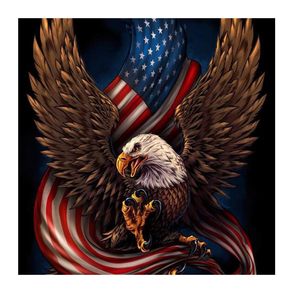 

Eagle Flag - Round Drill Diamond Painting - 40*40CM, 501 Original