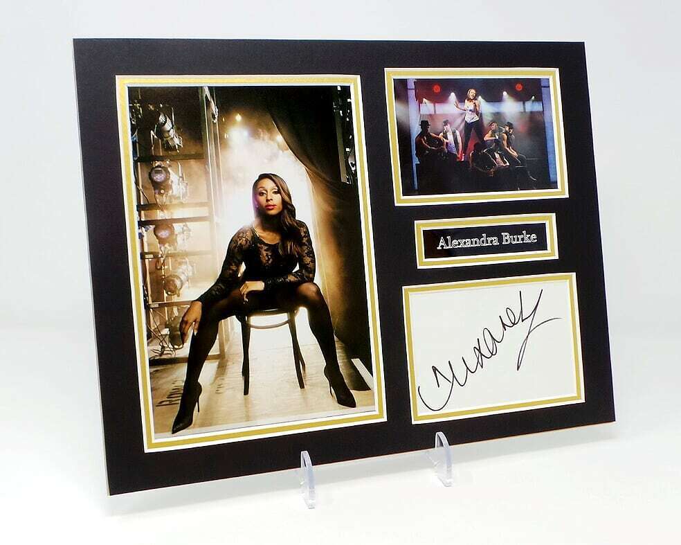 Alexandra BURKE Signed Mounted Photo Poster painting Display AFTAL COA X Factor Winner, Singer