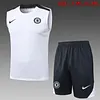 2025/2026 Chelsea Pre-Match Training White Vest+Shorts Football1:1 Thai Quality