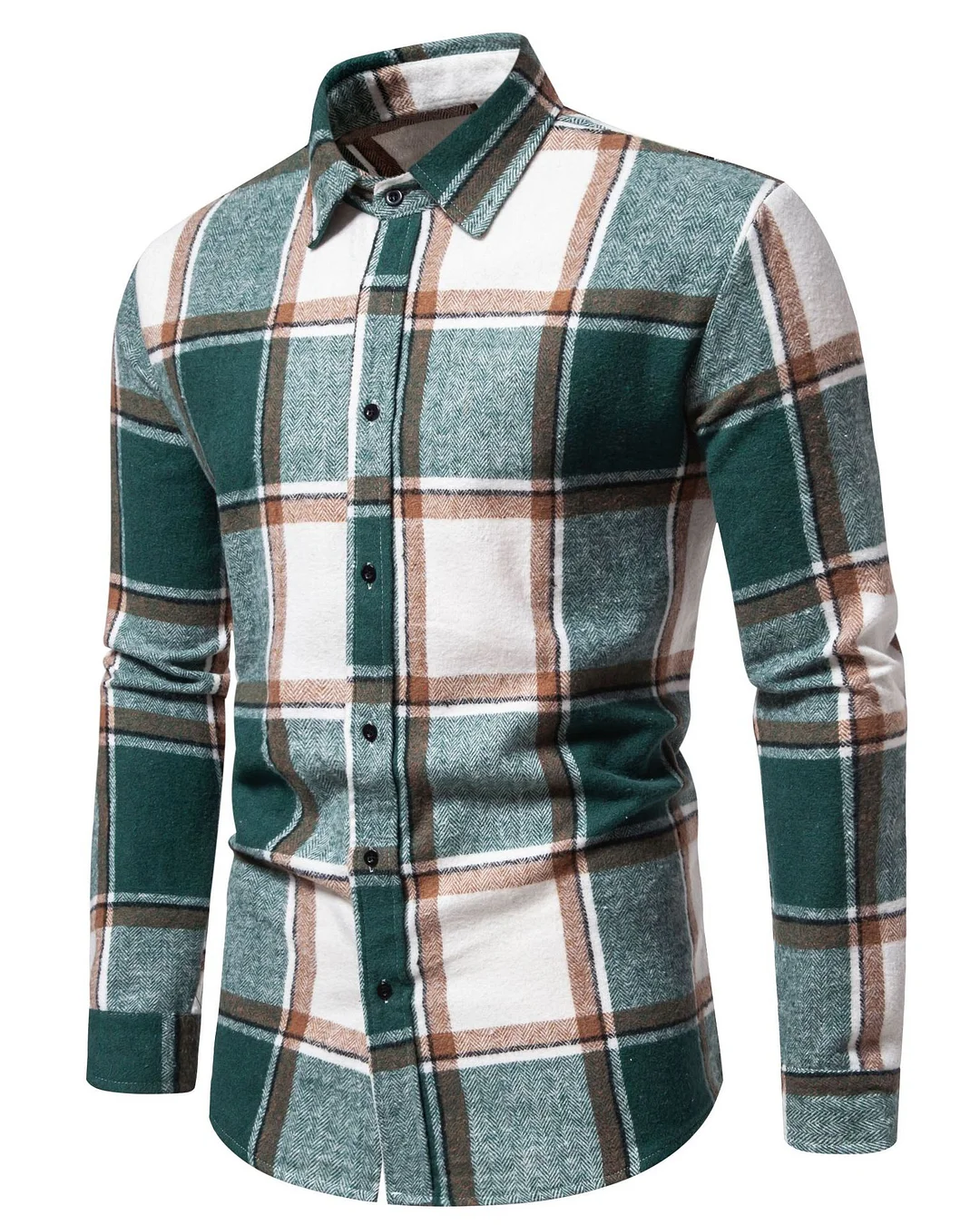 Men's Classic Check Long Sleeve Shirt 0206