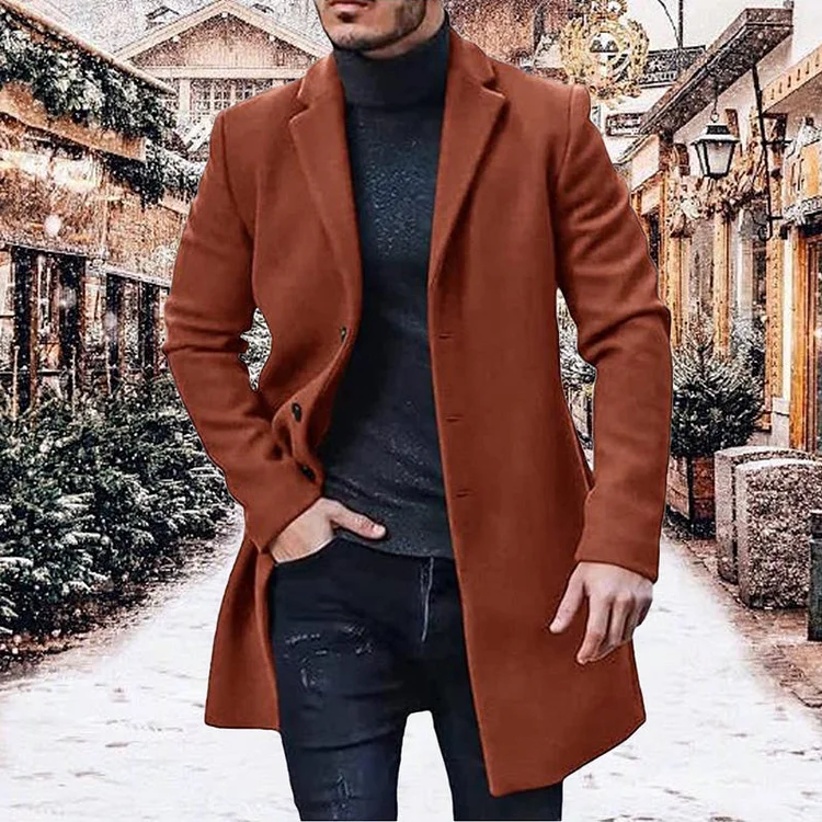 Vielseitiger und bequemer Tweedmantel f&uuml;r Herren