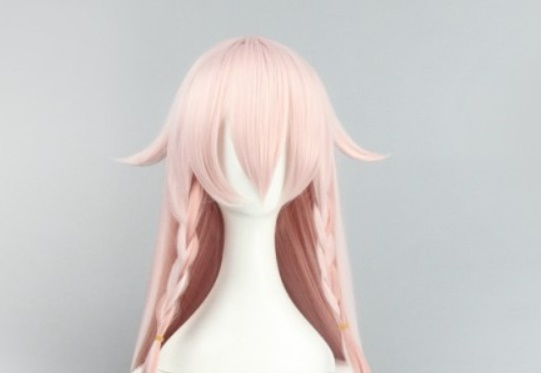 vocaloid ia long cosplay wigs peach color