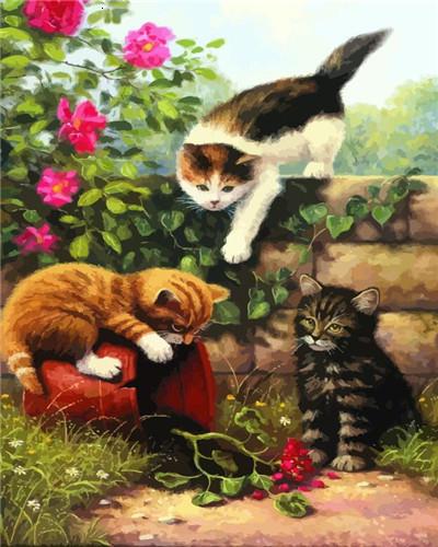 

Cats Create Mess – Paint By Numbers - 40*50CM, 501 Original