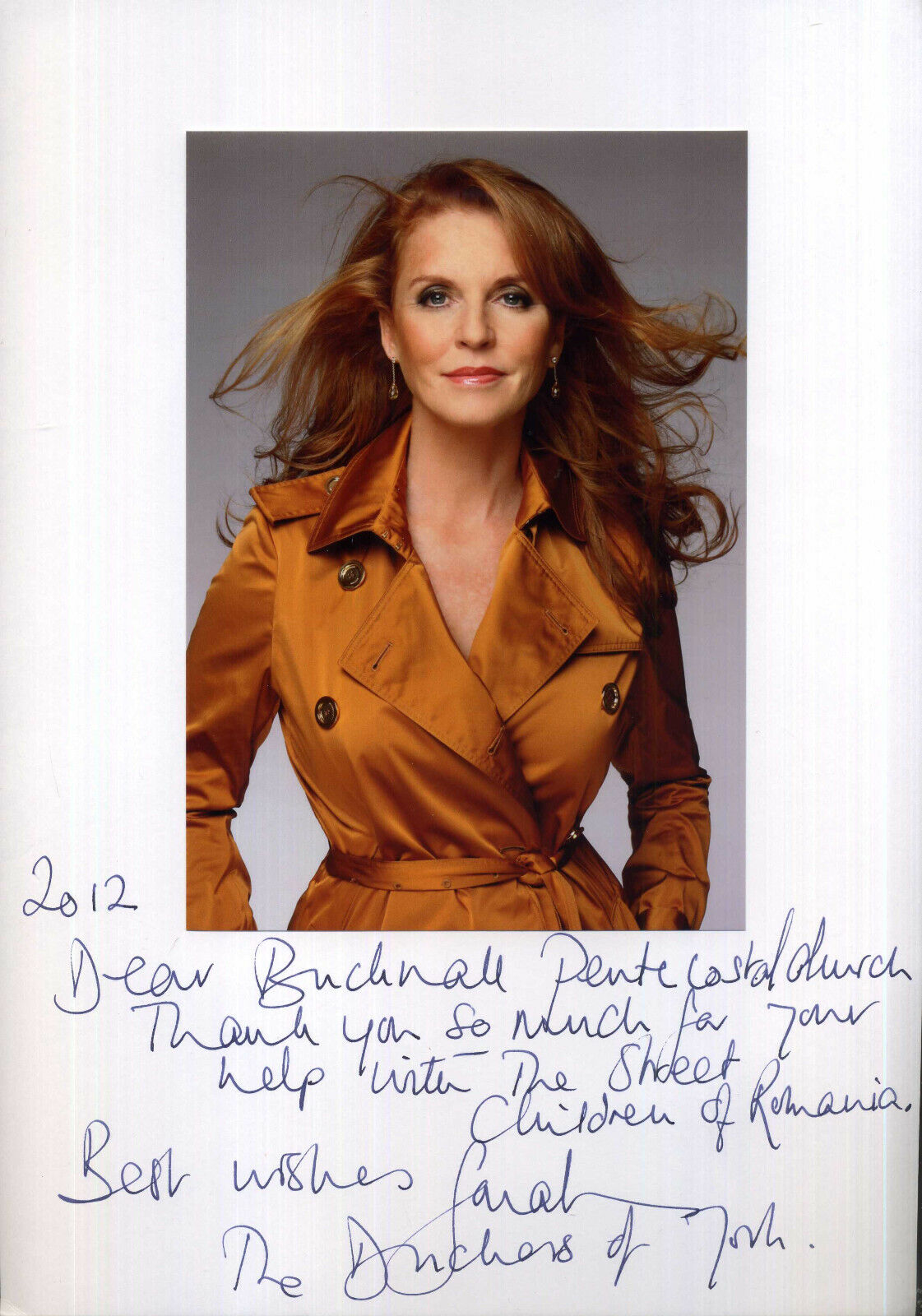 SARAH FERGUSON Duchess of York Signed Photo Poster paintinggraph - British Royalty - preprint