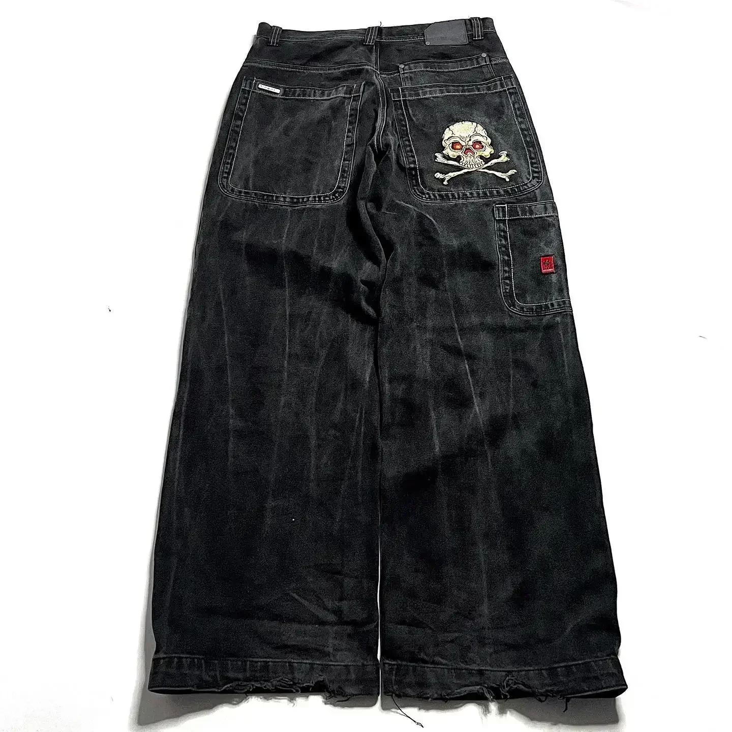 Resellerhostar costumes for women hotstar  Street Fashion Trend Washed Straight Jeans Men Y2K New Harajuku Casual Hip Hop Mopping Wide Leg Pants Unisex Loose Denim Trouser