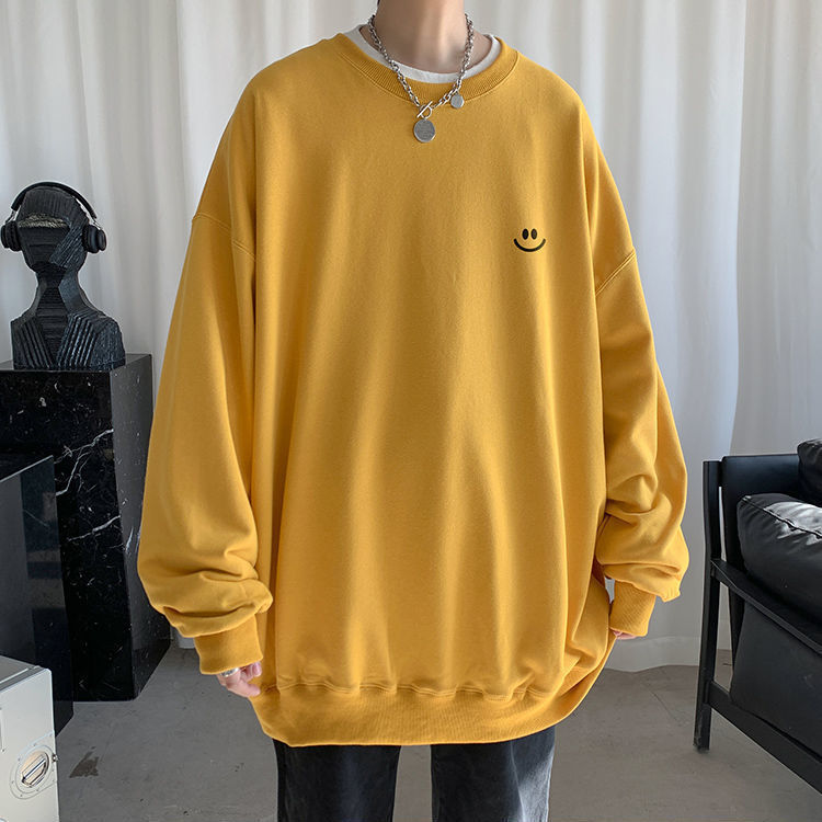 Loose Simple Smiley Face Sweatshirt / TECHWEAR CLUB / Techwear