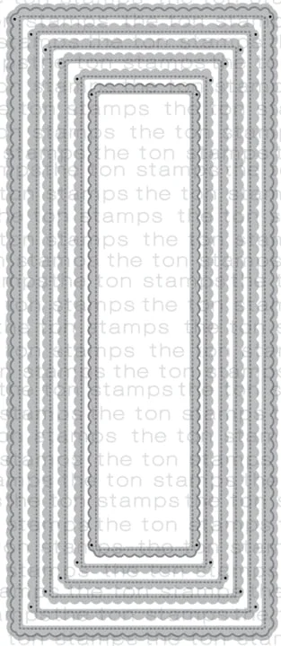 Piggy Craft metal cutting dies cut die mold Various rectangular frames Scrapbook paper craft knife mould blade punch stencils