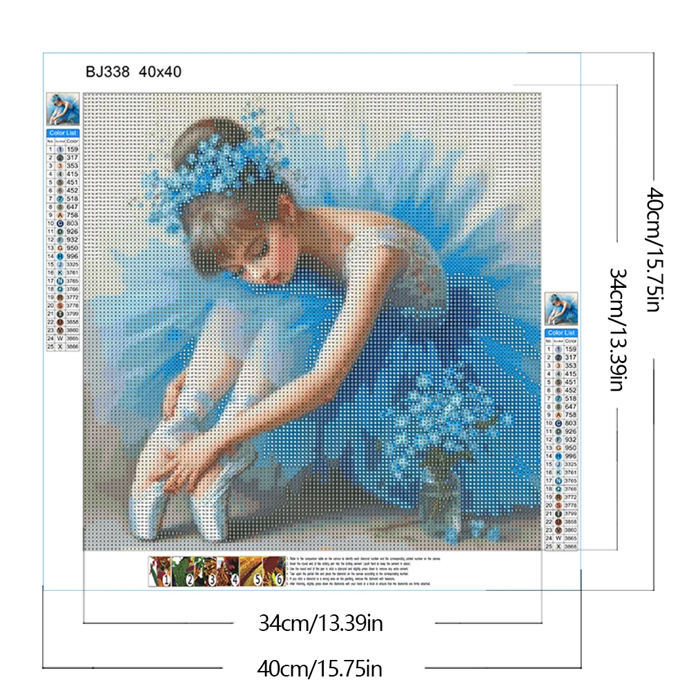 Diamond Painting - Full Round Drill - Ballet Girl(Canvas|40*40cm)