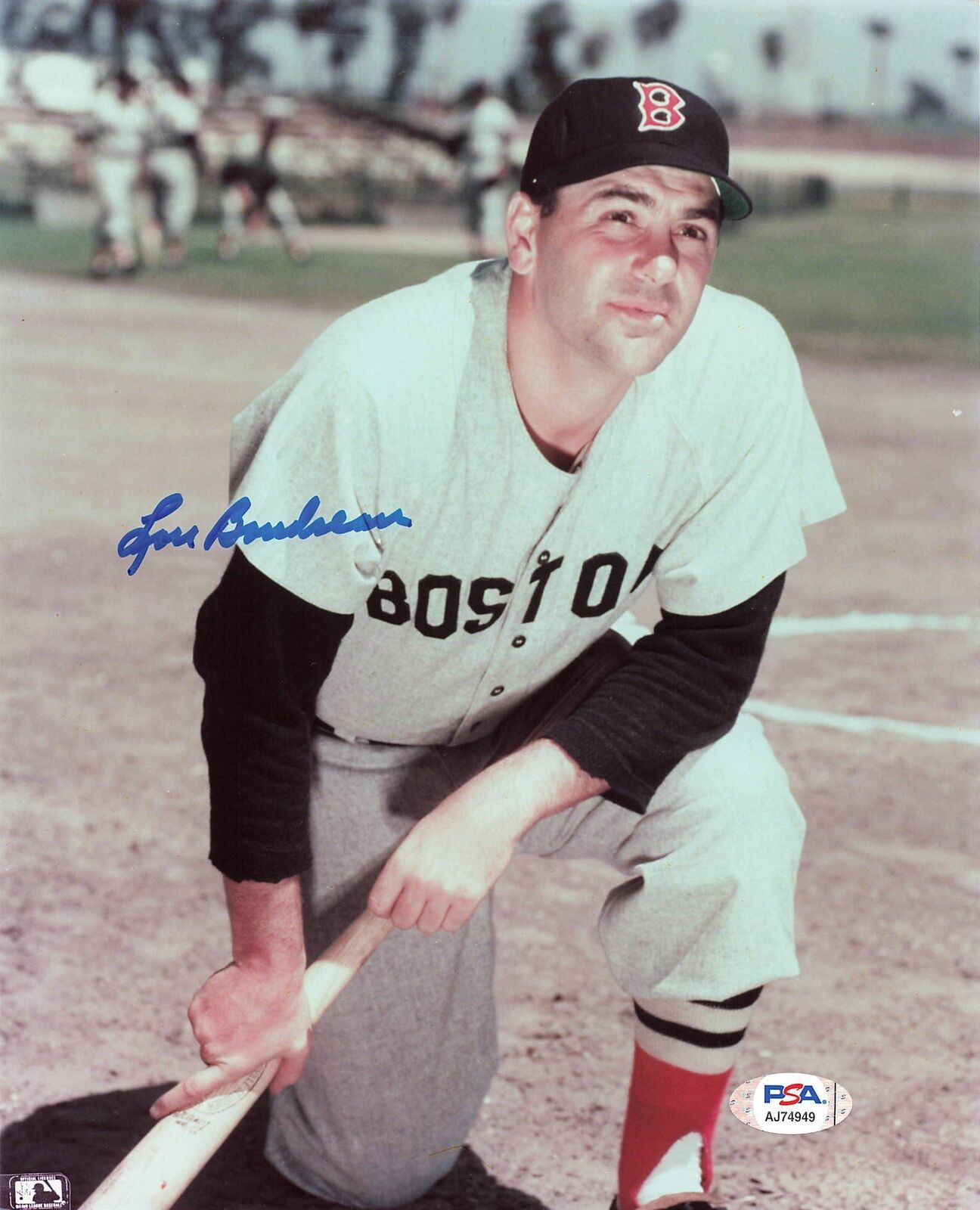 LOU BOUDREAU signed 8x10 Photo Poster painting PSA/DNA Boston Red Sox Autographed