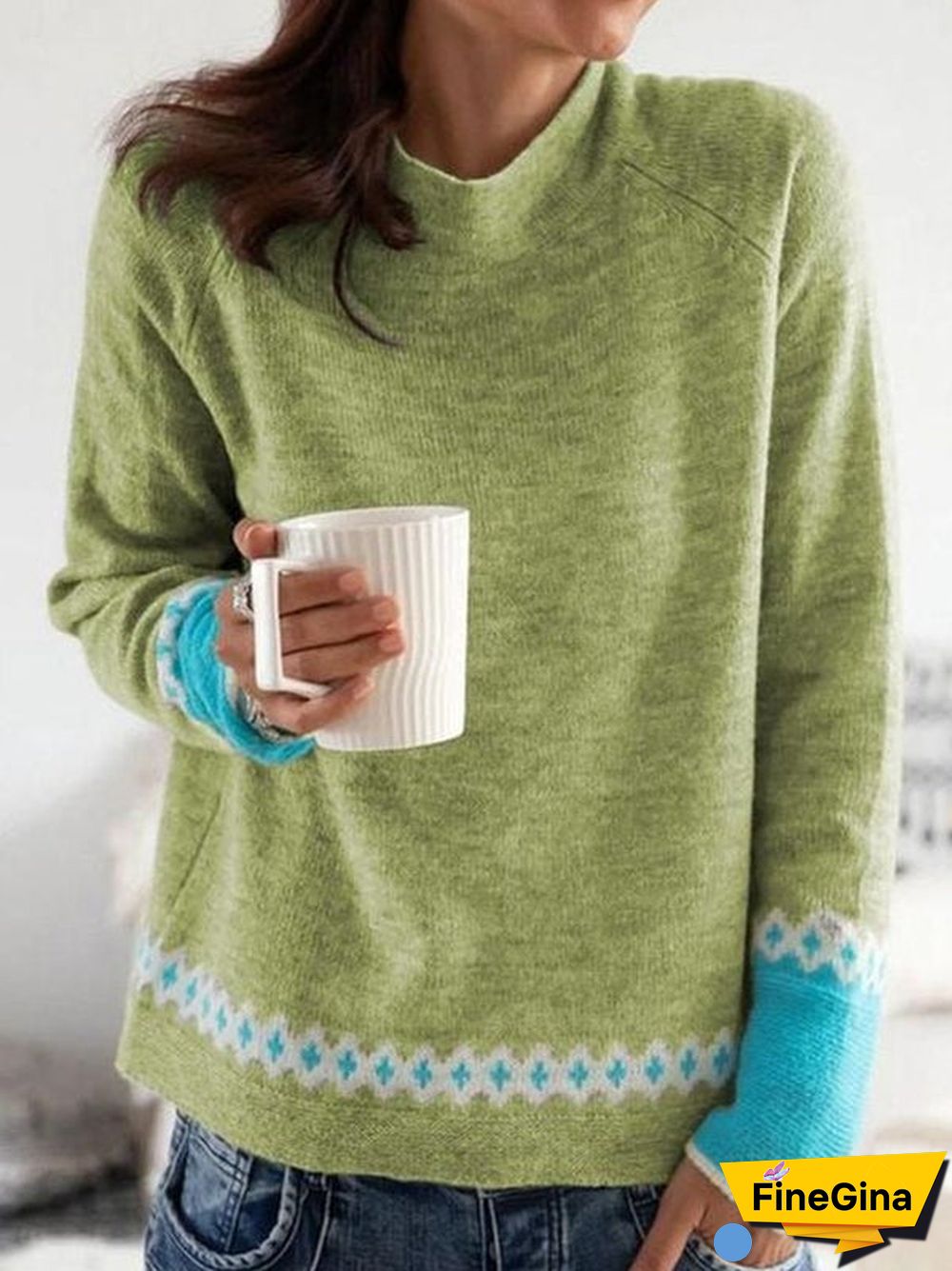 Fresh Mock Neck Sweater