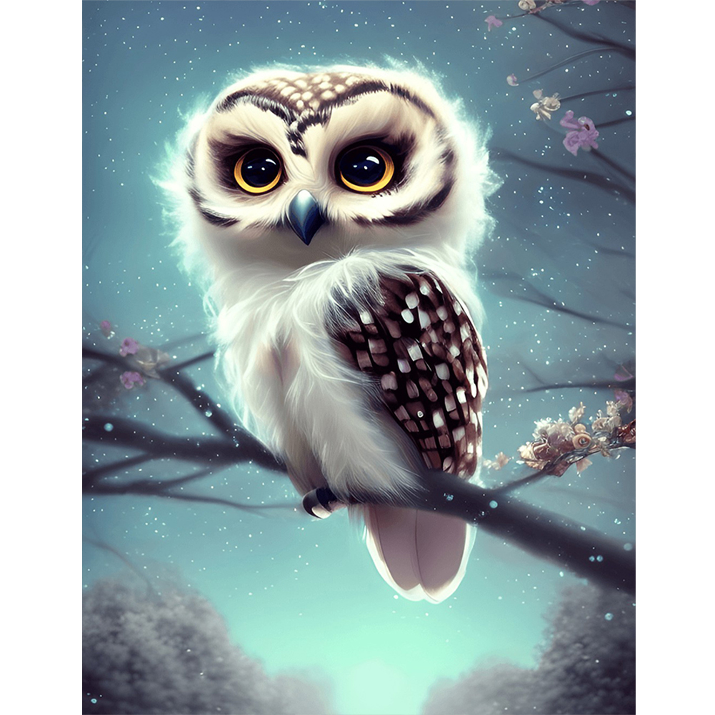 Fantasy Blue Owl - Diamond Paintings 