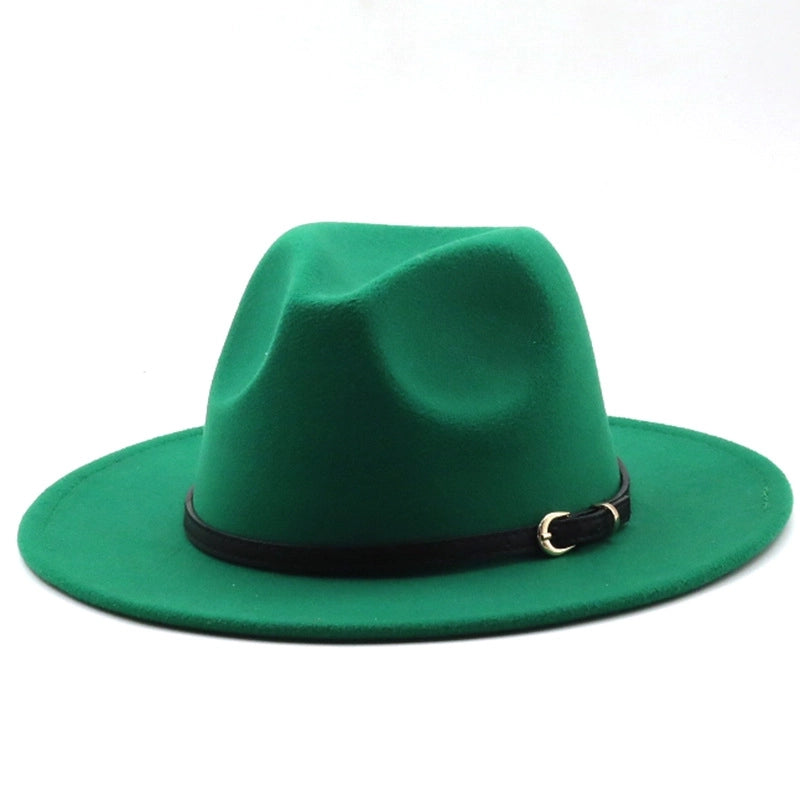 Hot-selling Wool Top Hat Foreign Card Its Red Hat Ethnic Style Jazz Hat Cashmere Felt Hat