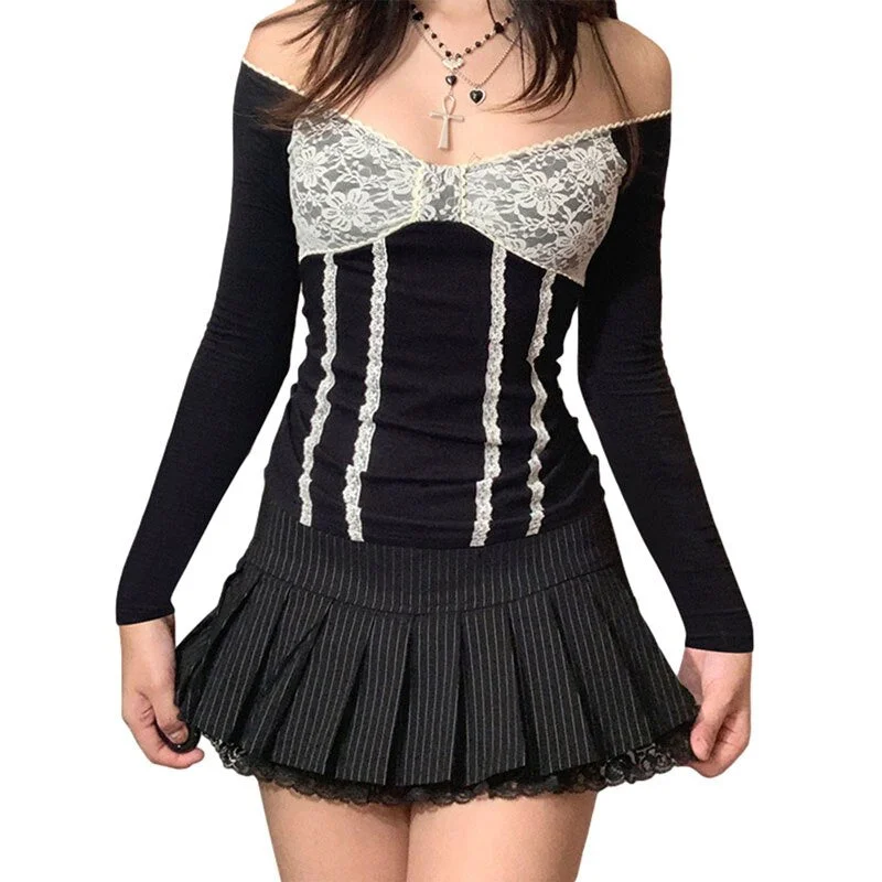 Xingqing Rhinestone Crop Tops Graphic Print Y2K Grunge Clothes Aesthetic Fairycore Retro Tee Vintage Harajuku Cute Tshirts