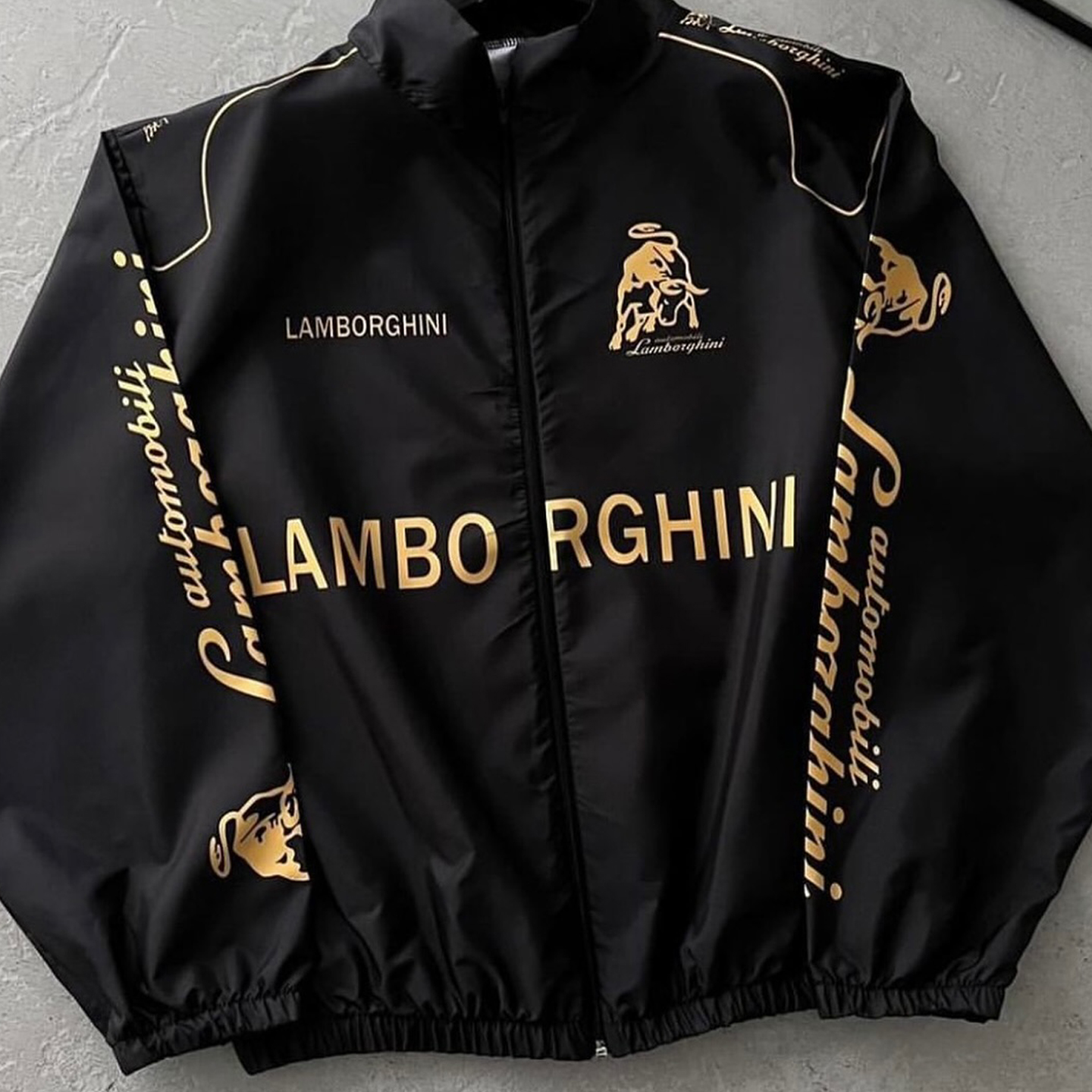 Unisex Classic Team Logo Retro Racing Jacket