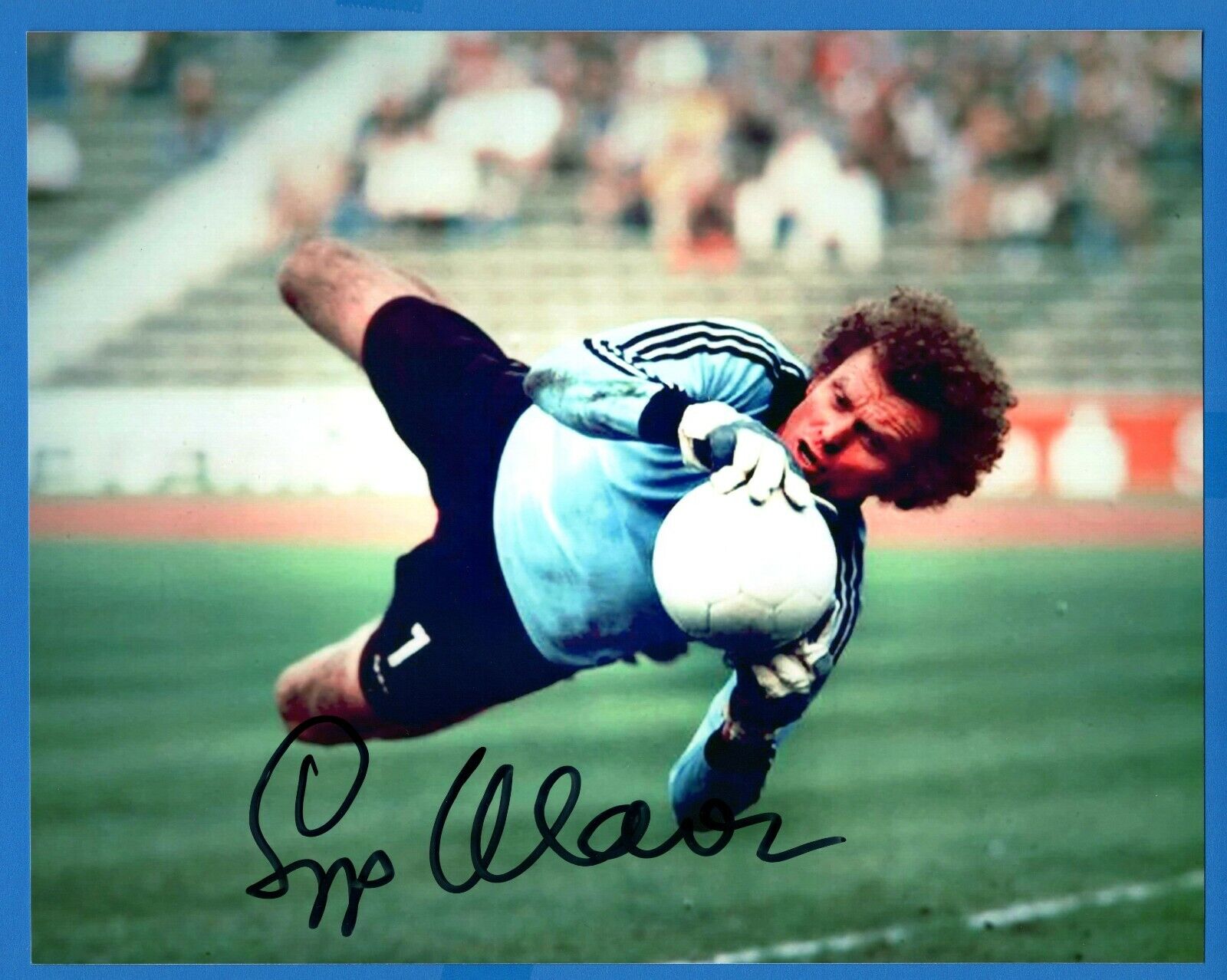 Sepp Maier Legendary German Soccer Player Hand Signed Autograph 8x10 Photo Poster painting