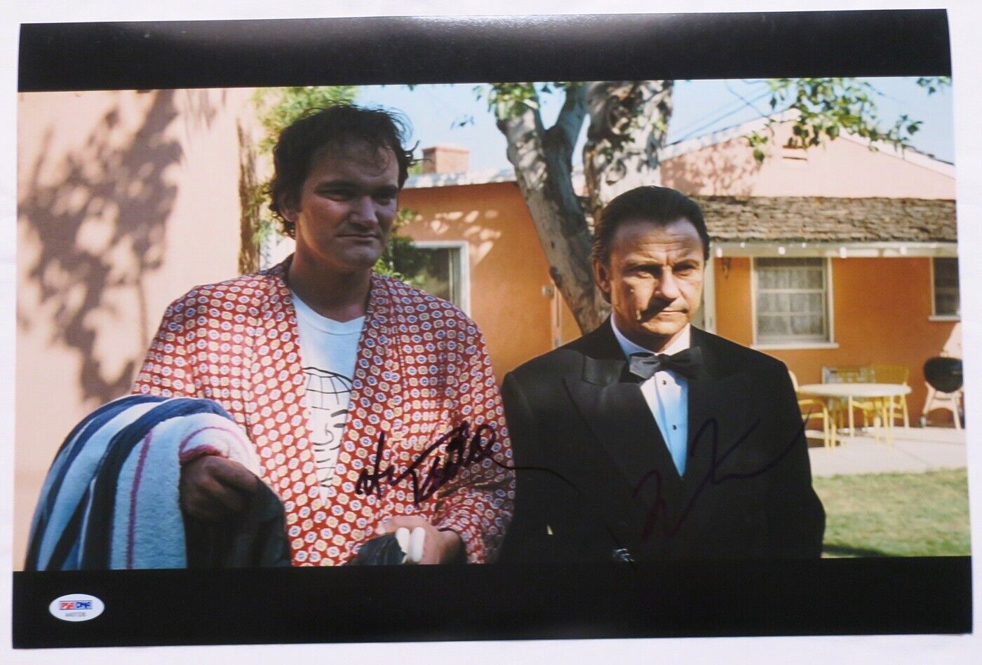 Harvey Keitel/Quentin Tarantino Signed Pulp Fiction 12x18 Photo Poster painting PSA/DNA #AA01336