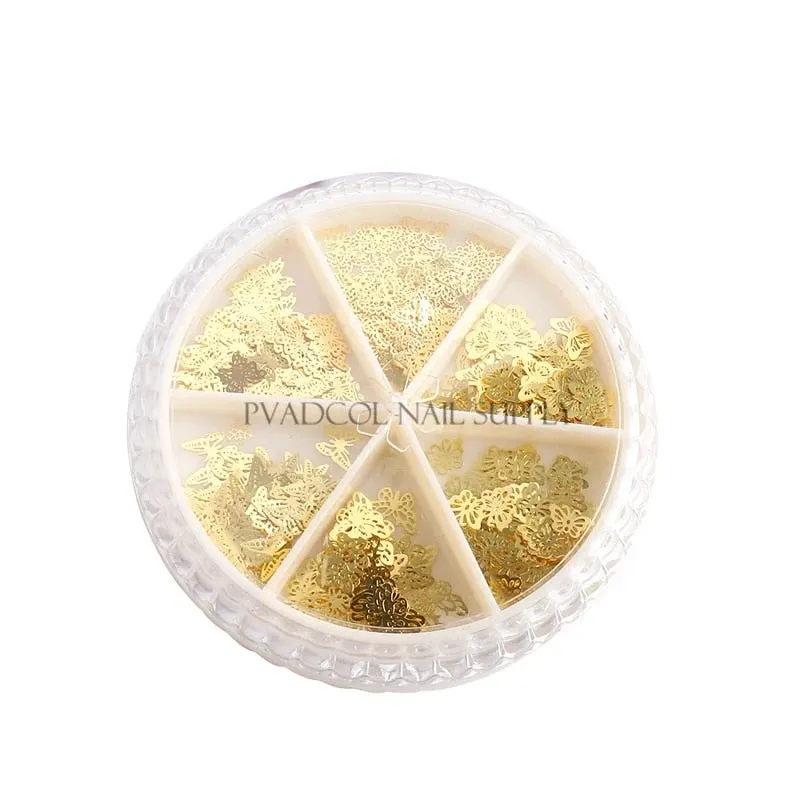 1 Box 3D Butterfly Nails Rhinestones Nail Art Decorations Butterflies Charm Glitter Rhinestone  Tips Crystal Glass Diamond Gems-Nail Inspo