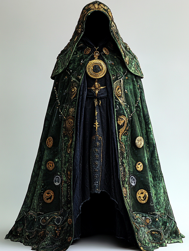 Badge distressed cape c6cc