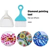 Diamant Malerei Punkt Bohrer Pinsel Desktop Sweep Reinigung Pinsel (blau)