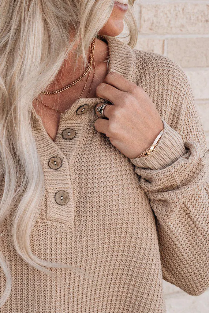 Lina Waffle Patchwork Oversize Sweatshirt