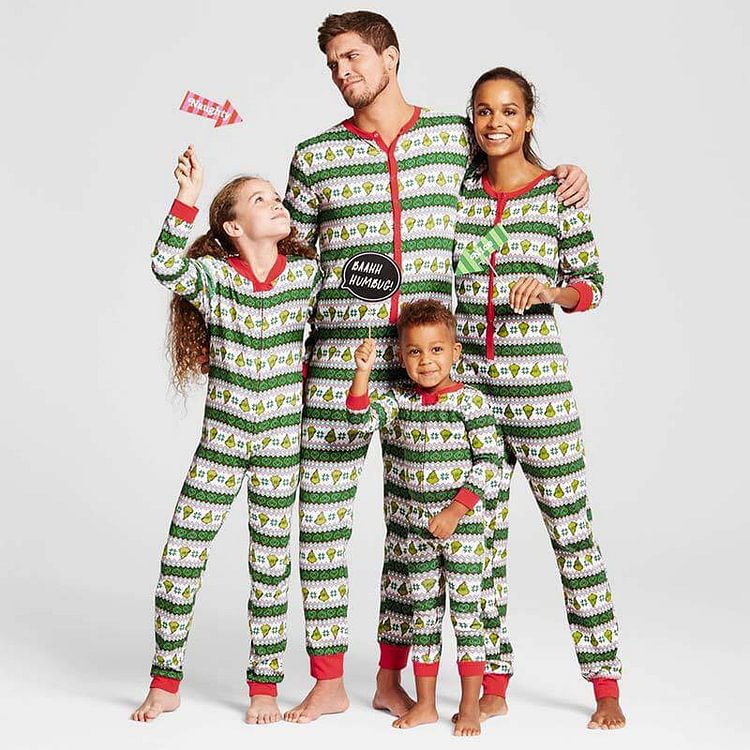 Family Matching Christmas Hooded Pajamas Onesies