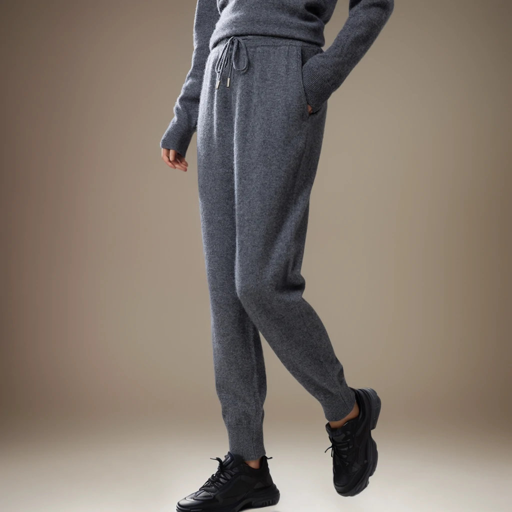 Cashmere Women's Pants Loose Casual Solid Color Thin  REAL SILK LIFE
