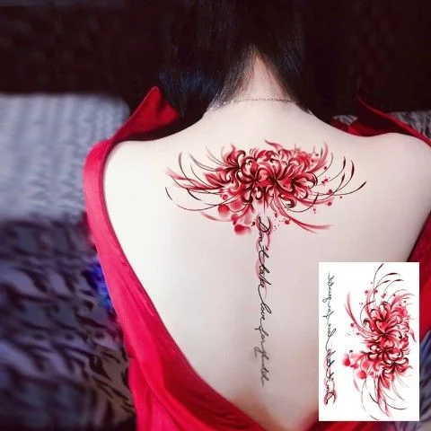 Sdrawing 4/5/9/10/18 PIeces Long Lasting Blue Flower Jewelry Tattoo Sticker Sexy Belly Block Scar Stretch Marks Waterproof Tattoo Sticker