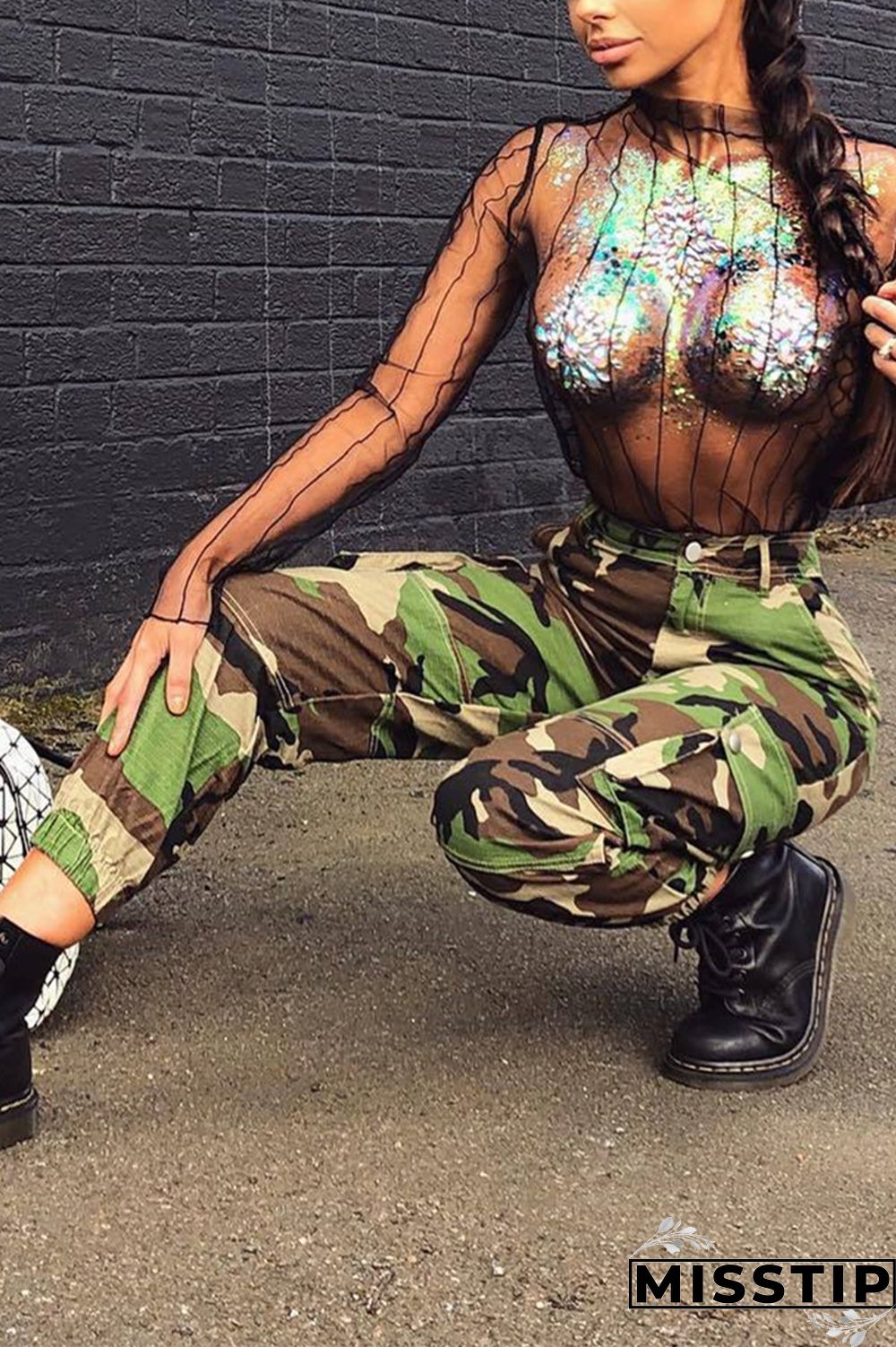 Yellow Zipper Fly Button Fly Mid Metal Zippered pencil Pants Pants