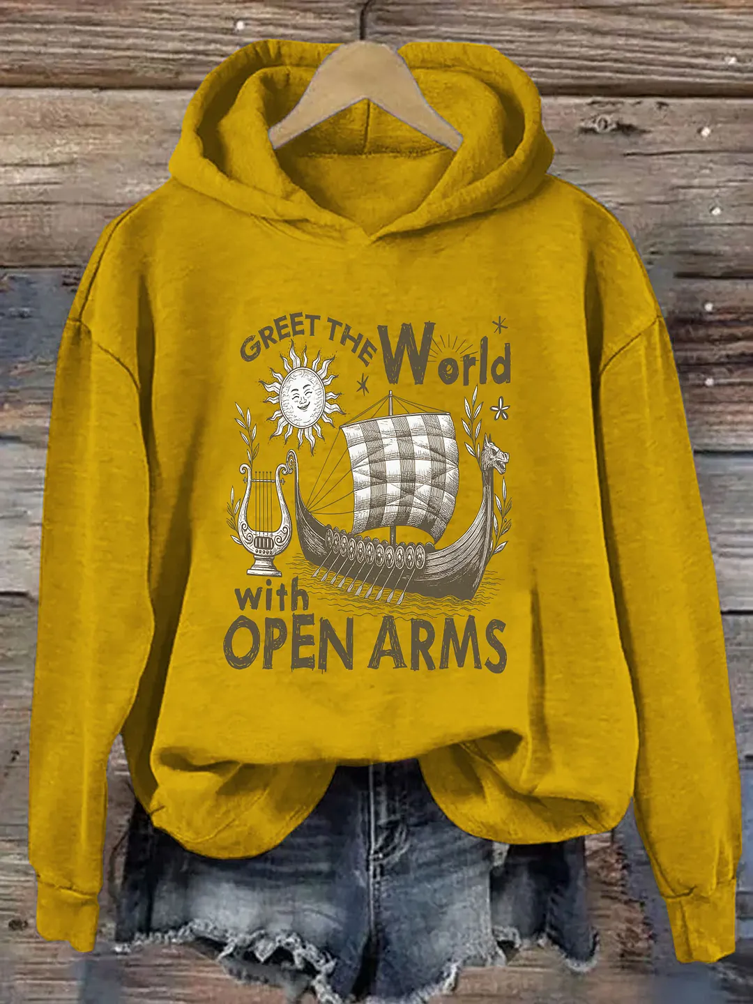 Greet the World With Open Arms Hoodie