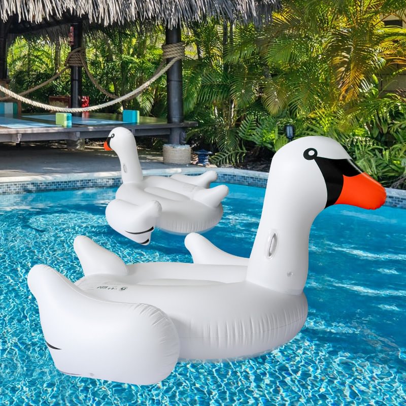 swan inflatable pool toy