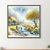 Country Stream-Full Round Diamond Painting 40*40CM
