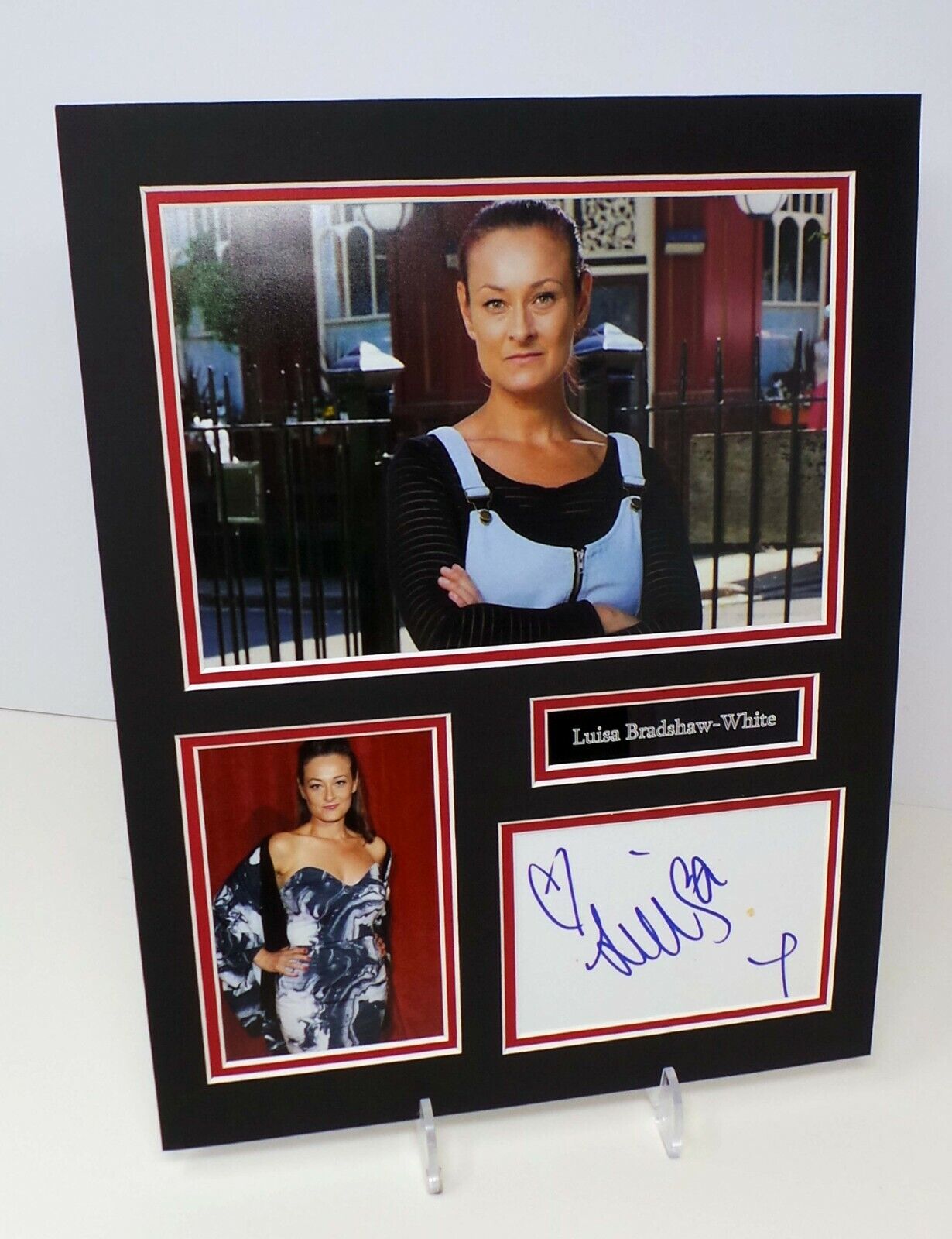 Louisa BRADSHAW-WHITE Signed Mounted Photo Poster painting Display AFTAL RD COA Eastenders