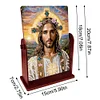 (US Local)Jesus Special Shape Diamond Painting Mirror Table Top Diamond Mirror Kit