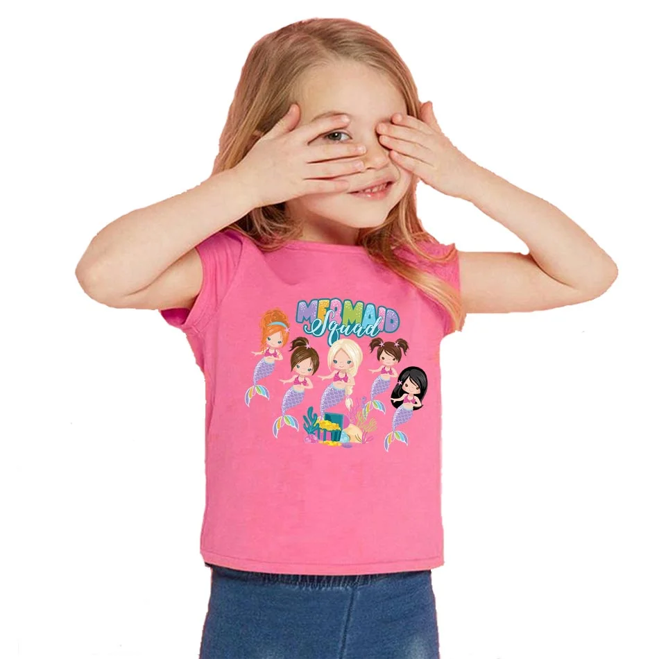 Beautiful Mermaid Thermal Stickers On T-shirt Bag DIY Washable Patches Cute Design Iron On Transfers For Clothes Appliqued Decor