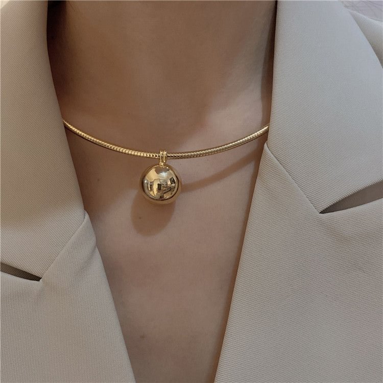 Metal Orb Necklace