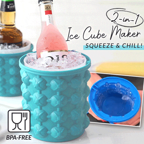 2-in-1 Silicone Ice Cube Maker、、sdecorshop