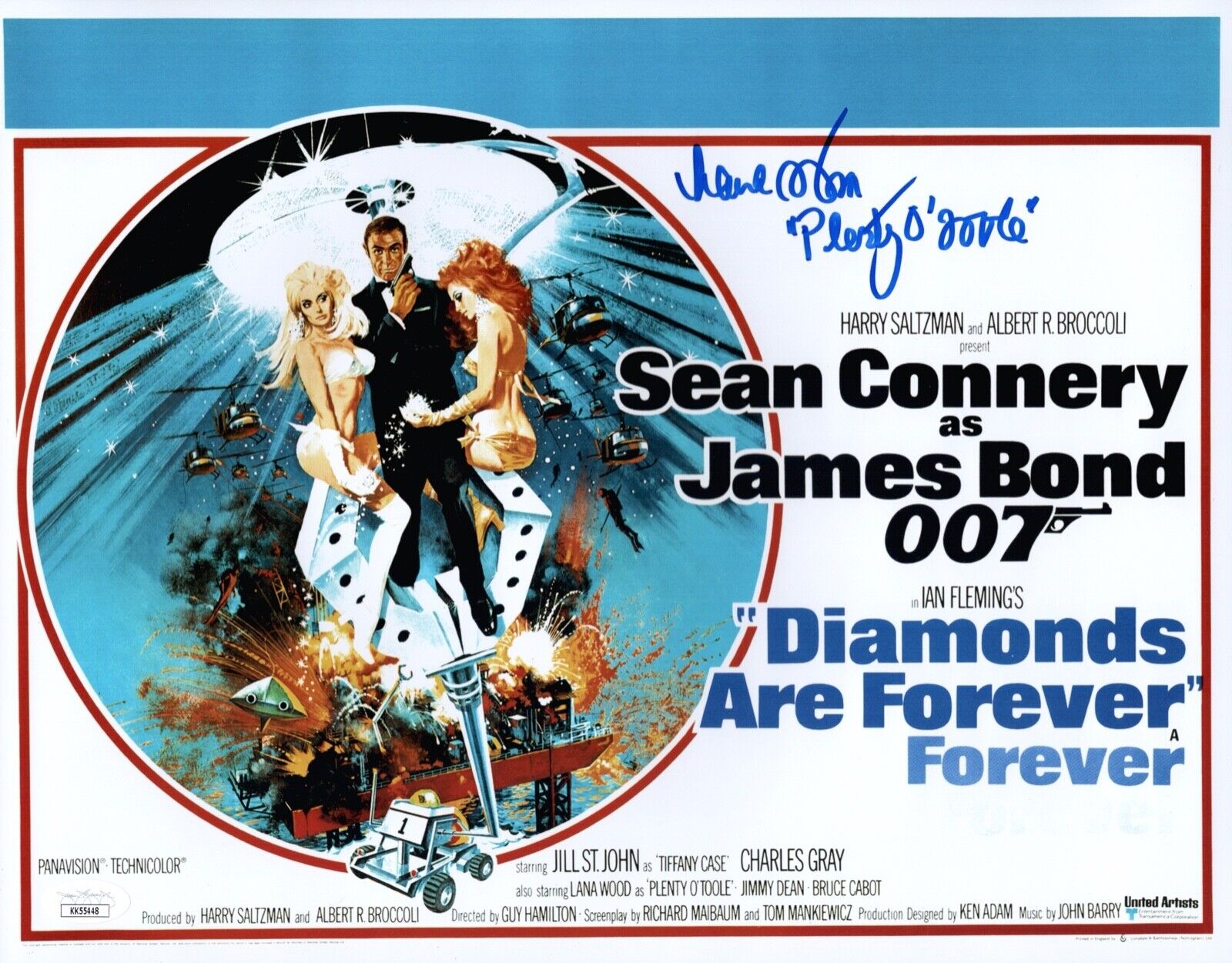 LANA WOOD Signed JAMES BOND Diamonds Are Forever 11x14 Photo Poster painting Autograph JSA COA