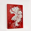 (30x40cm)DIY Pearl Painting Framed Koi Handmade Pearl Material Art Kit Living Room Decor