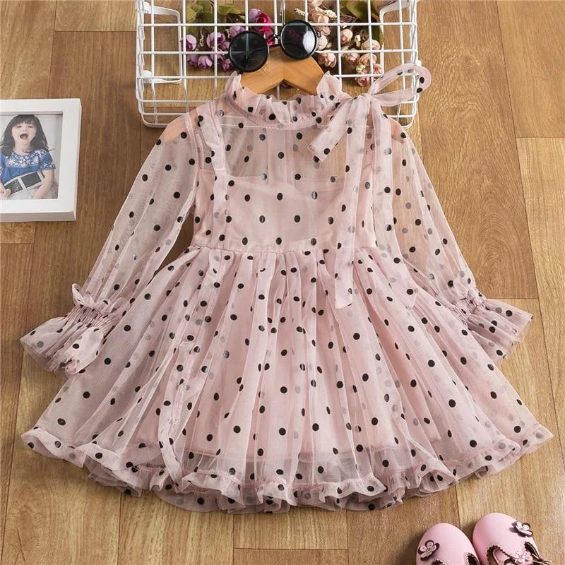 Cute Girls Dress New Summer Girls Dresses Fancy Flower Princess Dress Toddler Tutu Baby Girls Tulle Dress Casual Wear 3 8Y