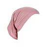 Plain Color Tube Base Cap High Elastic Women's Hijab Cap