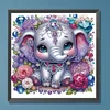 Diamond Painting-DIY Crystal Rhinestone Cartoon  Elephant