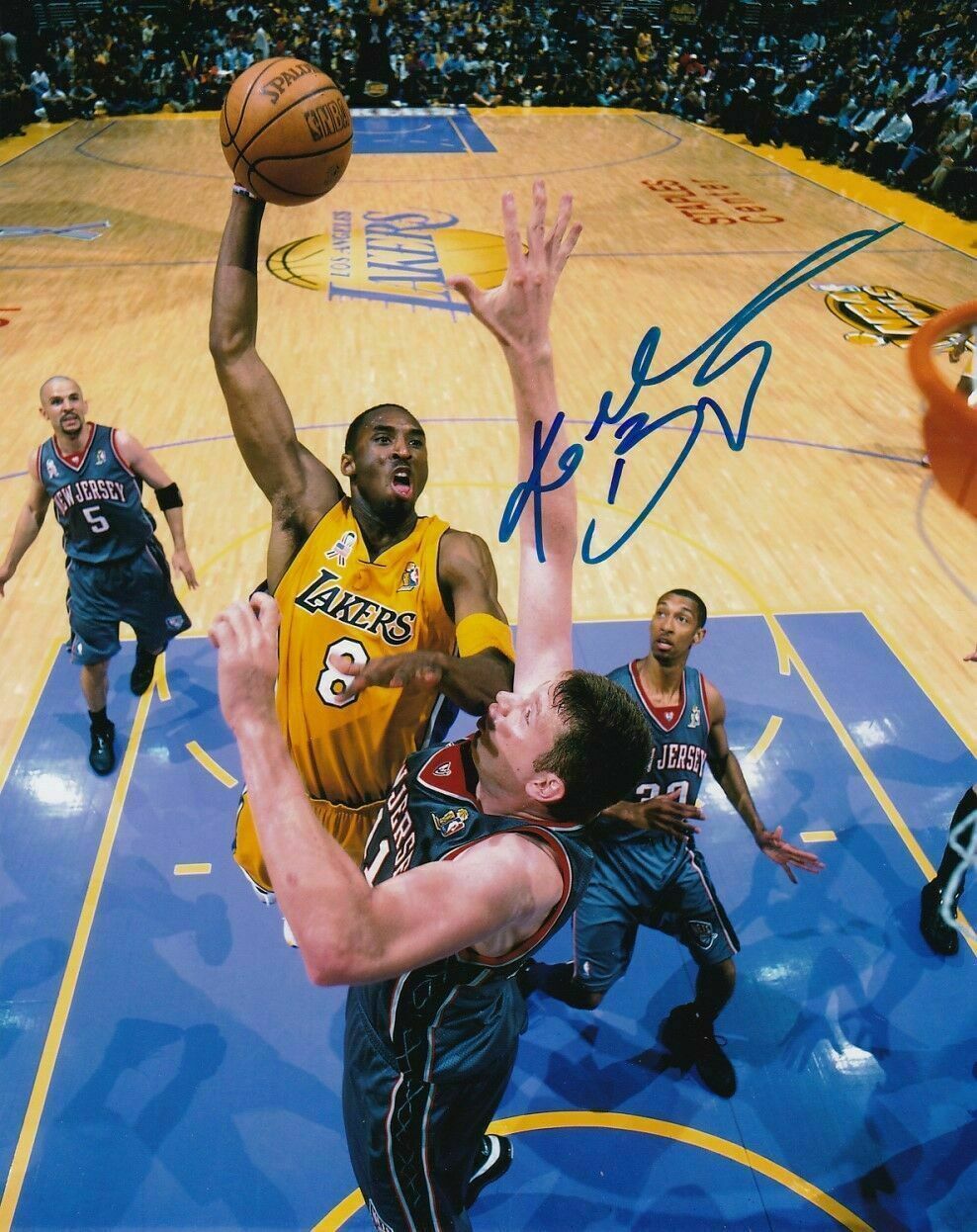 Kobe Bryant Autographed Signed 8x10 Photo Poster painting Print Dunking NBA LA Lakers REPRINT