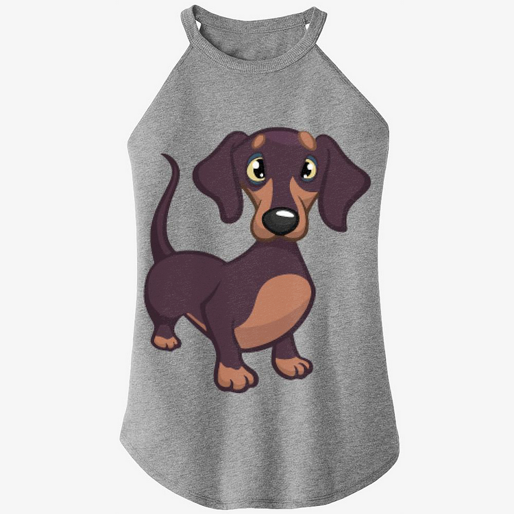 Staring Blankly At Your Dachshund, Dachshund Rocker Tank Top