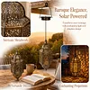 Solar Lantern Outdoor Garden Hanging Light Iron Hollow Design
